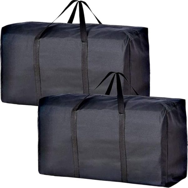 Extra Large Moving Bags with Strong Zippers & Carrying Handles, Storage Bags Storage Totes for Clothes, Moving Supplies, Space Saving Oversized Storage Bag Organizer for Moving, Traveling